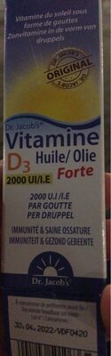 Sucre et nutriments contenus dans Dr jacob s