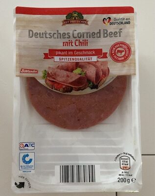 Zucker und Nährstoffe drin Deutsches cornef beef mit chili