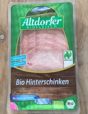 Zucker und Nährstoffe drin Altdorfer biofleisch