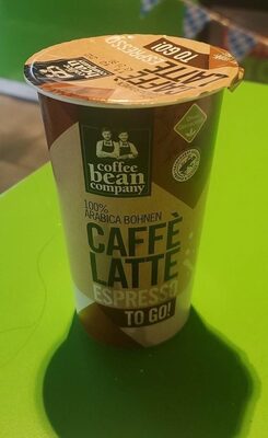 Zucker und Nährstoffe drin Coffee bean company