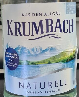 Zucker und Nährstoffe drin Krumbach mineralwasser