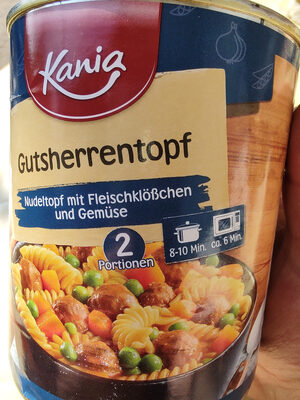 Zucker und Nährstoffe drin Kania lidl