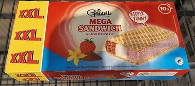 Sucre et nutriments contenus dans Gelatelli sandwich