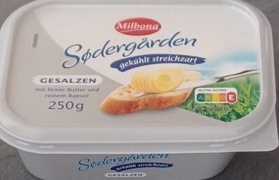 Zucker und Nährstoffe drin Milbona sødergarden lidl