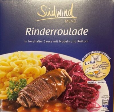 Zucker und Nährstoffe drin Sudwind menu