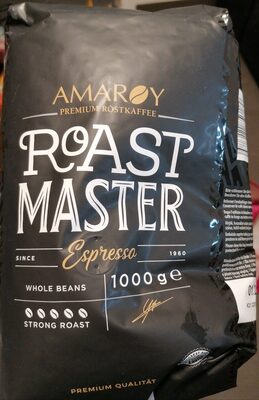 Zucker und Nährstoffe drin Amaroy roast master espresso