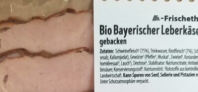 Zucker und Nährstoffe drin Aldi frischetheke