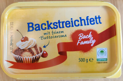 Sucre et nutriments contenus dans Back family