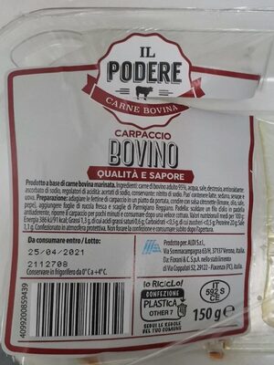 Sugar and nutrients in Il podere