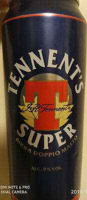 中的糖分和营养成分 Tennent s