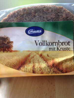 चीनी और पोषक तत्व Vollkornbrot mit kristen