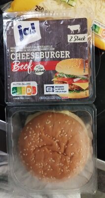 Zucker und Nährstoffe drin Burger rind