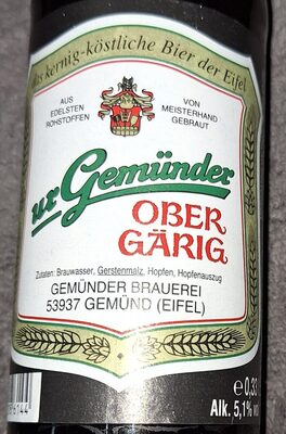 Zucker und Nährstoffe drin Gemunder