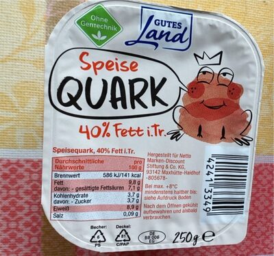 Quark with 45 fat in dry mass