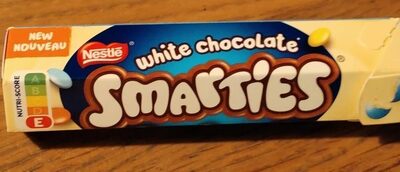 Sucre et nutriments contenus dans Smarties white chocolate