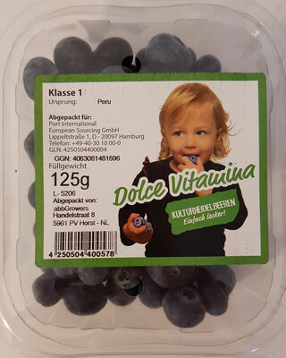 Zucker und Nährstoffe drin Dolce vitamina