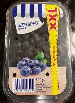 Zucker und Nährstoffe drin Kulturheidelbeeren