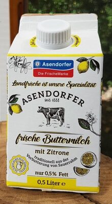 Zucker und Nährstoffe drin Asendorfer