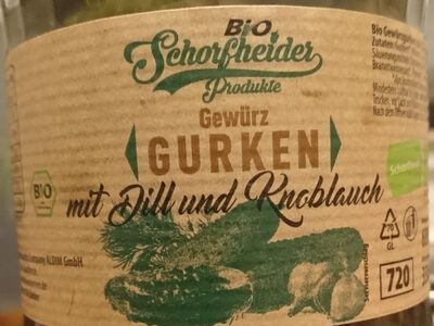 Zucker und Nährstoffe drin Bio schorfheider