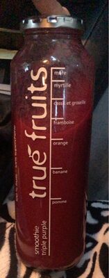 Sucre et nutriments contenus dans True fruits gmbh