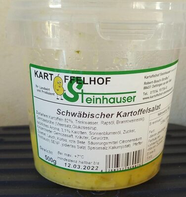 Zucker und Nährstoffe drin Kartoffelhof steinhauser