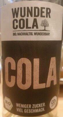 Zucker und Nährstoffe drin Wunder cola