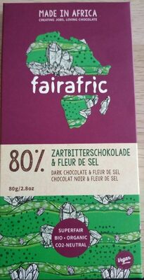 Sucre et nutriments contenus dans Fairafric