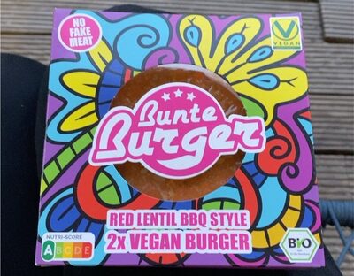 Sugar and nutrients in Bunte burger