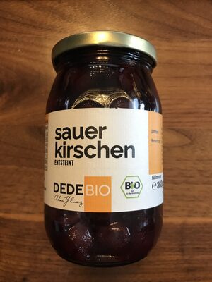 Zucker und Nährstoffe drin Dedebio sauerkirschen