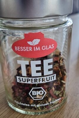 Zucker und Nährstoffe drin Tee im glas