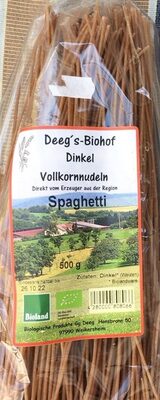 Zucker und Nährstoffe drin Deeg s biohof