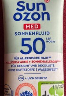 Zucker und Nährstoffe drin Sun ozon