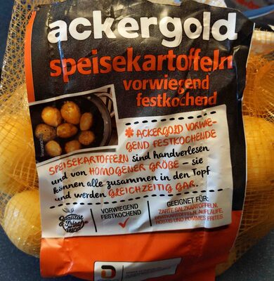 Zucker und Nährstoffe drin Edeka ackergold