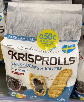 Sucre et nutriments contenus dans Kripsrolls