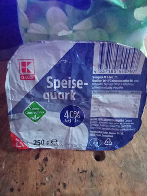 Zucker und Nährstoffe drin Sahnequark 40 fett i tr