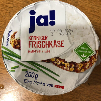 Körniger frischkäse