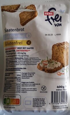 Sucre et nutriments contenus dans Rewe frei von