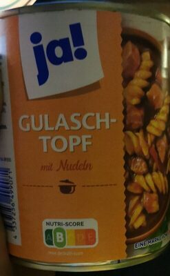 Gulaschtopf mit nudeln