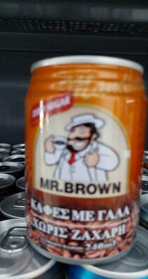 Sucre et nutriments contenus dans Mr brown