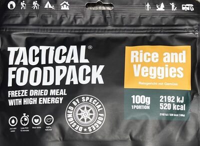 Sucre et nutriments contenus dans Tactical foodpack