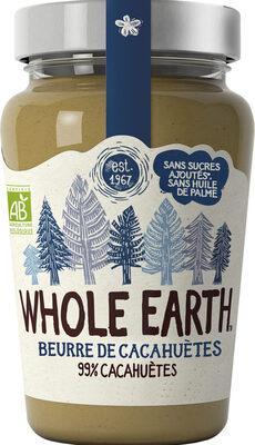 Sucre et nutriments contenus dans Whole earth