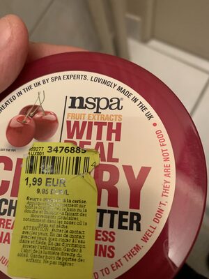 Suhkur ja toitained sees Cherry rich body butter