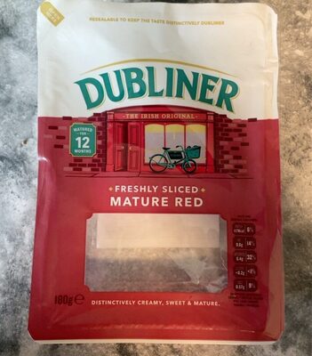 中的糖分和营养成分 Dubliner