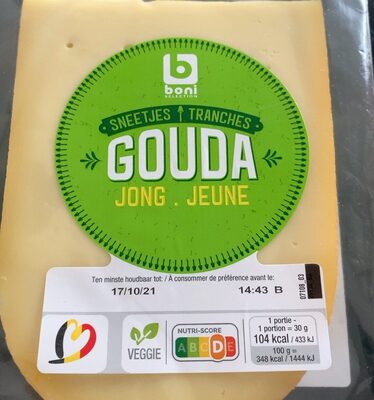 Gouda en tranches