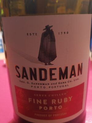 中的糖分和营养成分 Sandeman