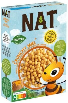 Sucre et nutriments contenus dans Nat honey crunchies