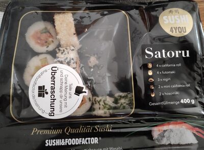 Zucker und Nährstoffe drin Sushi food factor