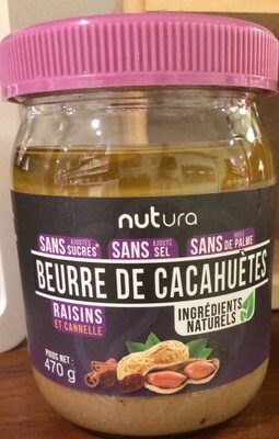 Sucre et nutriments contenus dans Nutura