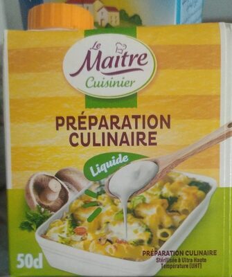 Sucre et nutriments contenus dans Maitre cuisiner