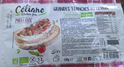 Sucre et nutriments contenus dans Celiane